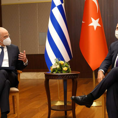 Kreikan ja Turkin ulkoministerit Ankarassa torstaina.