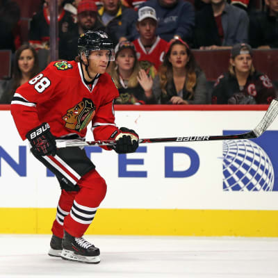 Chicago Blackhawks Patrick Kane i farten.