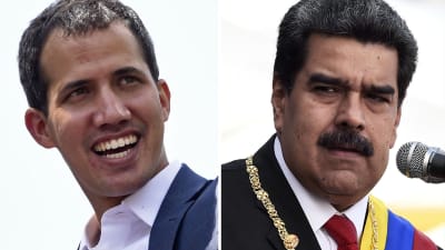 Juan Guaidó och Nicolás Maduro
