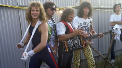Van Halen på festival backstage 1984