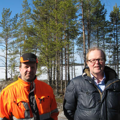 Terminalchef Johan Österbacka och stadsdirektör Gösta Willman