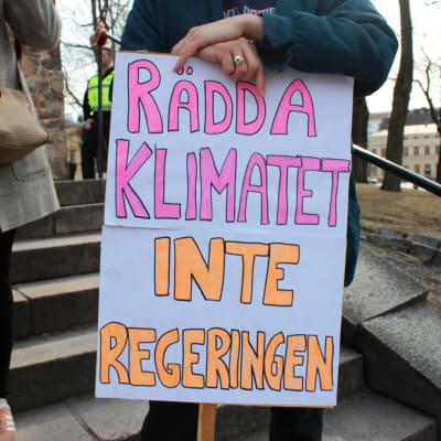 Klimatstrejk i Åbo 2019.