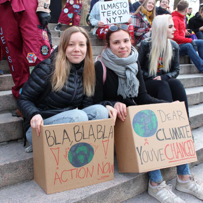 Klimatstrejk i Åbo 2019.