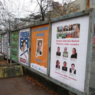 Reklam för kommunalvalet 2008 i Borgå