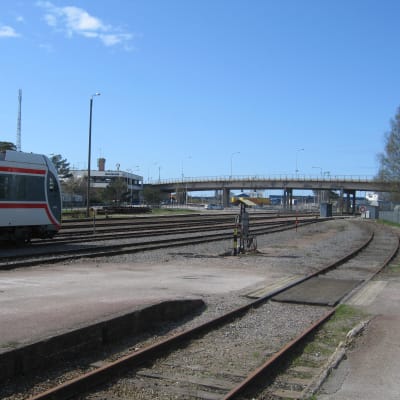 Bangården i Hangö.