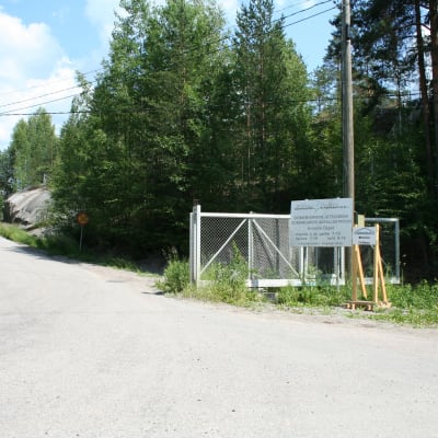 Porten till Domargårds avfallsstation