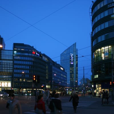 kvällsskymning i Oslo