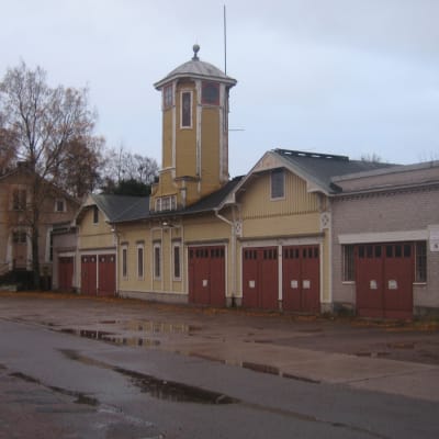 Gamla brandstationen i Hangö.
