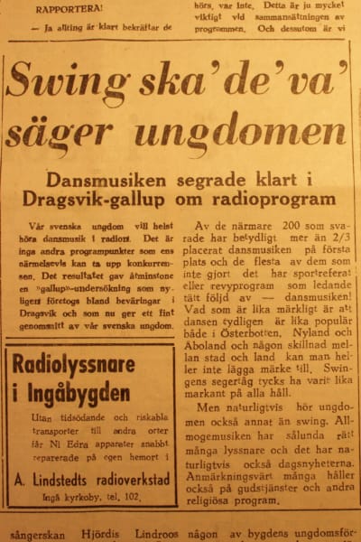En gammal tidningsartikel.