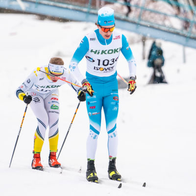 Alexander Ståhlberg stakar.