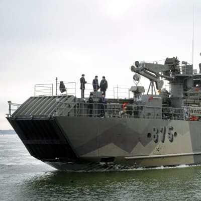 Minfartyget Pyhäranta till havs, år 2007. 