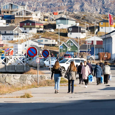 Yleiskuvaa Grönlannin Nuukista