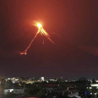 Vulkanen Mayon på Filippinerna.