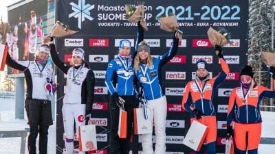 FM i sprintstafetterna avgjordes i Imatra. 