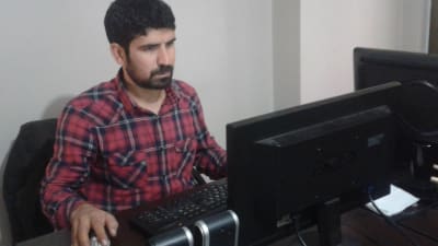 Sertac Kayar, kurdisk journalist i Diyarbakir.