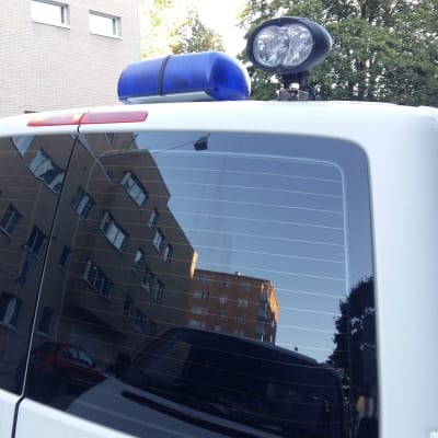 Polisen är på plats.