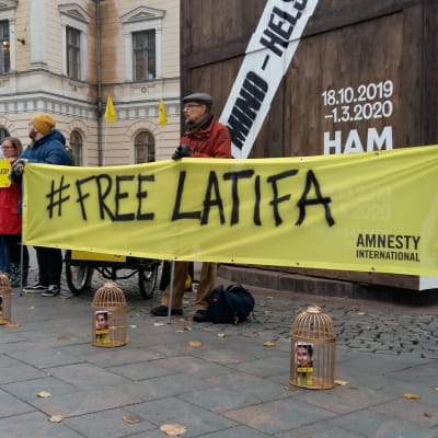 demonstration för Latifa Al Maktoum