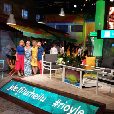Yles studio för OS-sändningar.