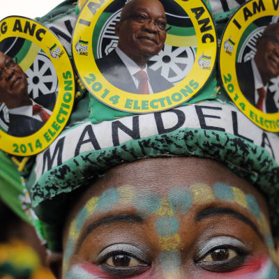 ANC-anhängare i Johannesburg år 2014.