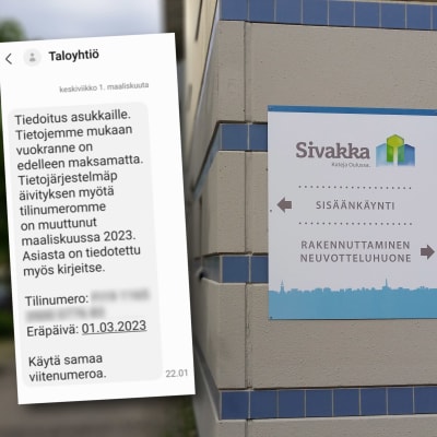 Oulun Sivakan nimissä lähetetty huijausviestejä.