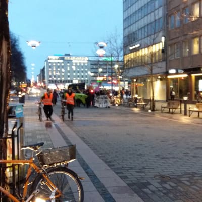 Feministmarsch i Åbo.