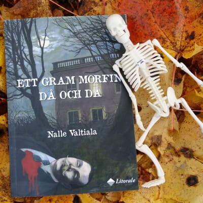 Pärmen till Nalle Valtialas roman "Ett gram morfin då och då".