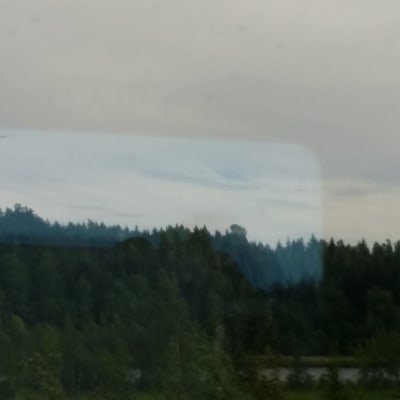 Släckningsarbete i Porkala på grund av markbrand. 