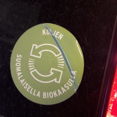 Biogasdekal på bil.
