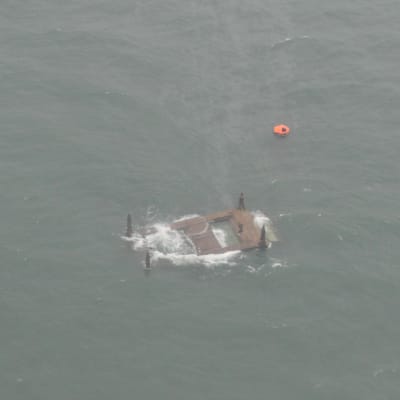 Flygfoto taget av Gränsbevakningsväsendet.