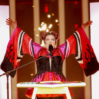 Netta Barzilai på Eurovisionsscenen.