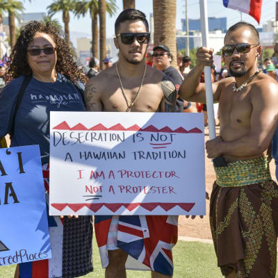 Demonstranter i Las Vegas