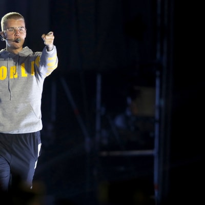 Pop-tähti Justin Bieber esiintyi Santiagossa, Chilessä maaliskuussa 2017.