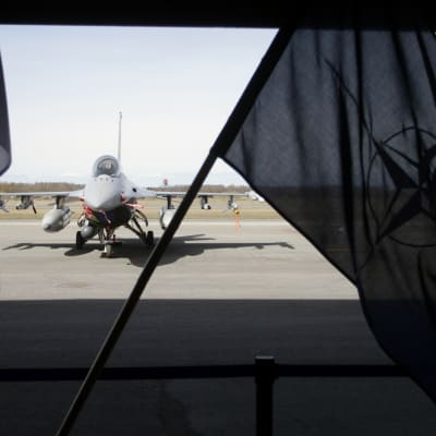 Danskt stridsflyg vid flygbas i Estland