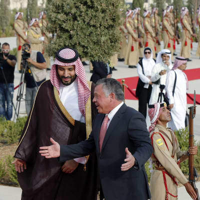 jordaniens kung och saudiarabiens försvarsminister