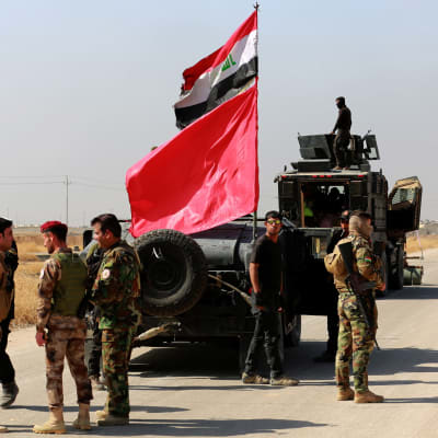 iraks armé utanför mosul