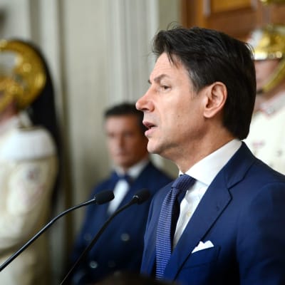 Italiens premiärminister Giuseppe Conte i Rom den 29 augusti 2019.