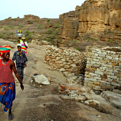 Kvinnor i byn Degnimato i Mali