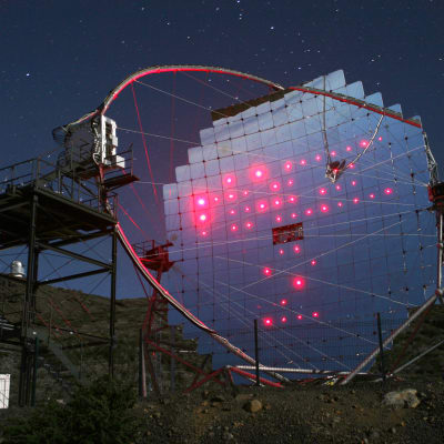 MAGIC-teleskooppi Palman saarella Kanarialla.