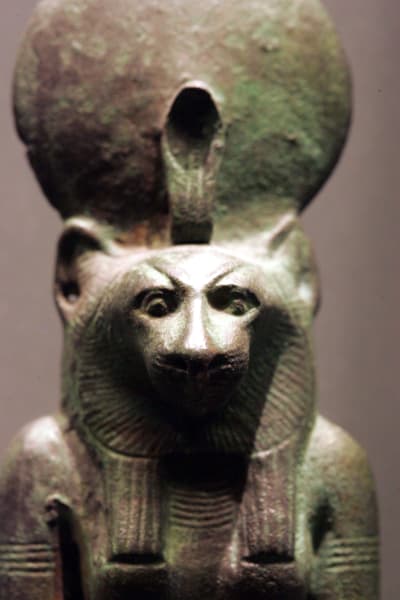 Kattfigurin från det forna Egypten.