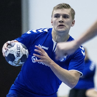 Benjamin Helander under en landslagsträning.