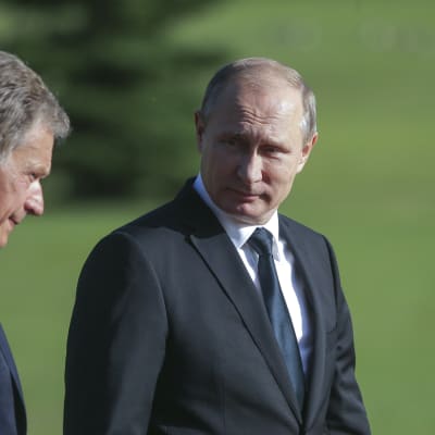 Sauli Niinistö och Rysslands president Vladimir Putin.