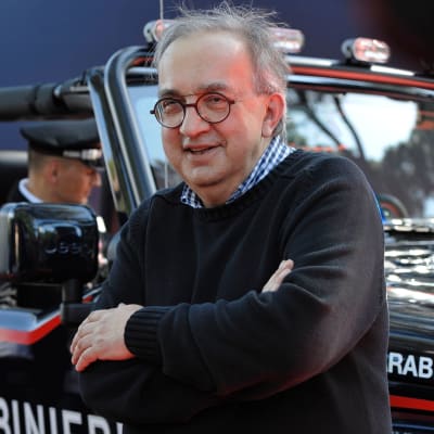 Sergio Marchionne fotograferades i Rom den juni 26.
