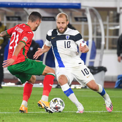 Teemu Pukki Bulgariaa vastaan 11.10.2020.