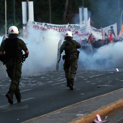 Demonstration i Aten.