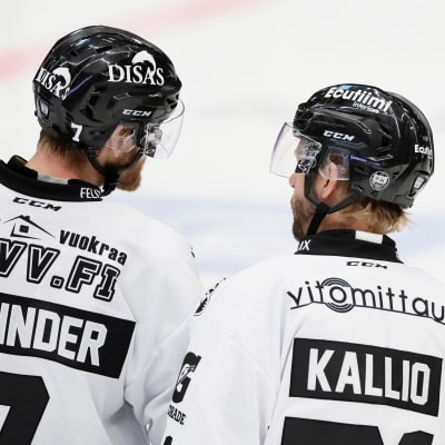 Henrik Tallinder och Tomi Kallio, TPS, hösten 2016.