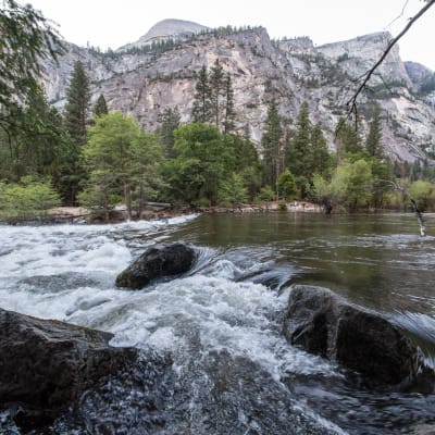 Merced-joki virtaa Yosemiten kansallispuiston halki.
