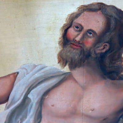 Jeesuksen kasvot alttaritaulussa