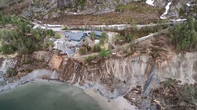 Jordskred vid Kråkneset i Alta, Norge 3.6.2020