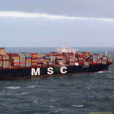 Lastfartyget MSC Zoe som seglar under Panamas flagga, är en av det största i sitt slag i världen 