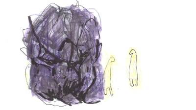 abstrakt illustration av svartsjuka